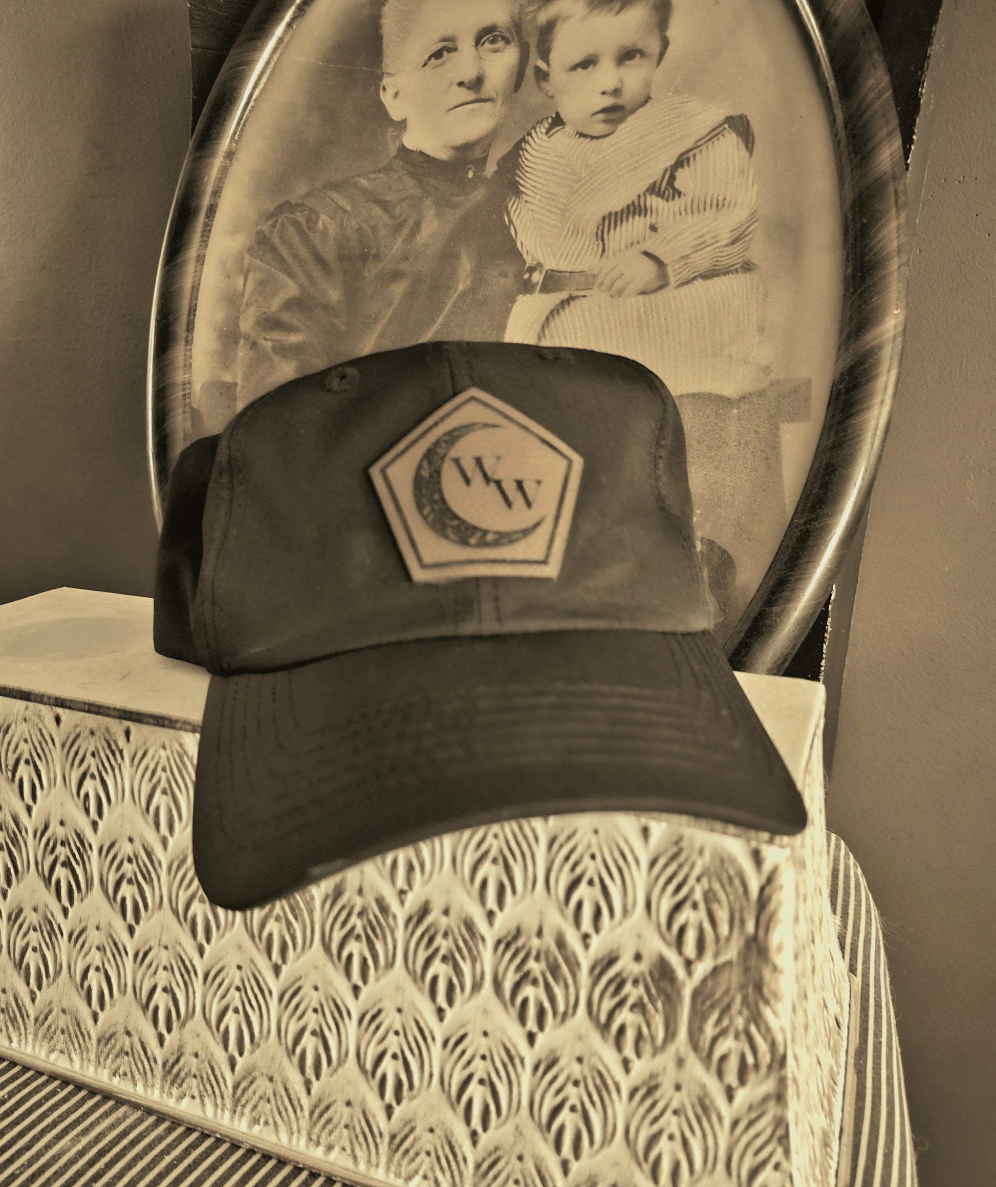 Witch Wear Logo Leather Patch Ponytail Hat
